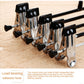 20Pcs of Strong Non Slip Clothing Black Hanger with Clip for Pants Skirt Bottom Nano-upgrade Strong Clamping Force