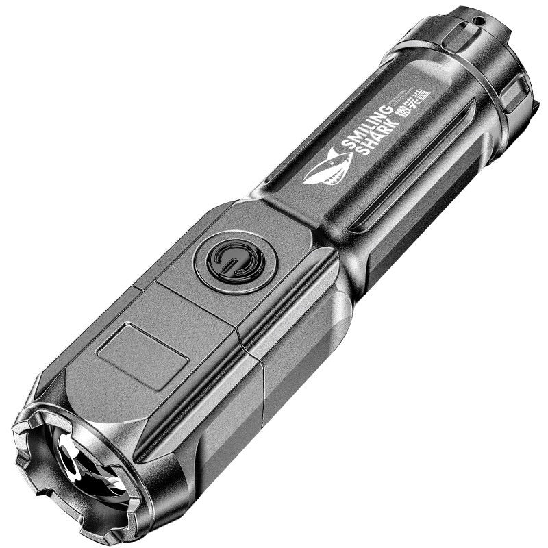 Led Flashlight Super Bright Zoomable USB Rechargeable Tactical Torch for Camping Hiking Fishing Water-proof