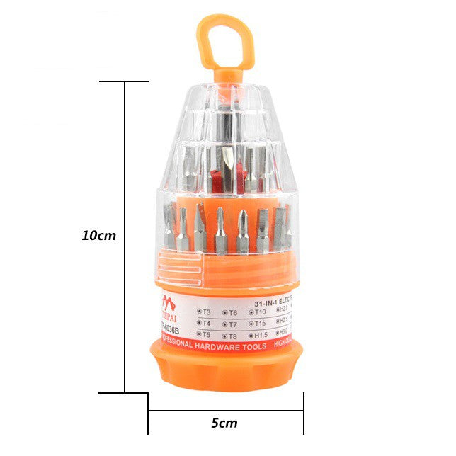 Multipurpose screwdriver set portable kit DIY repair tools 31-in-1 laptop, phone, spectacle, apple, home