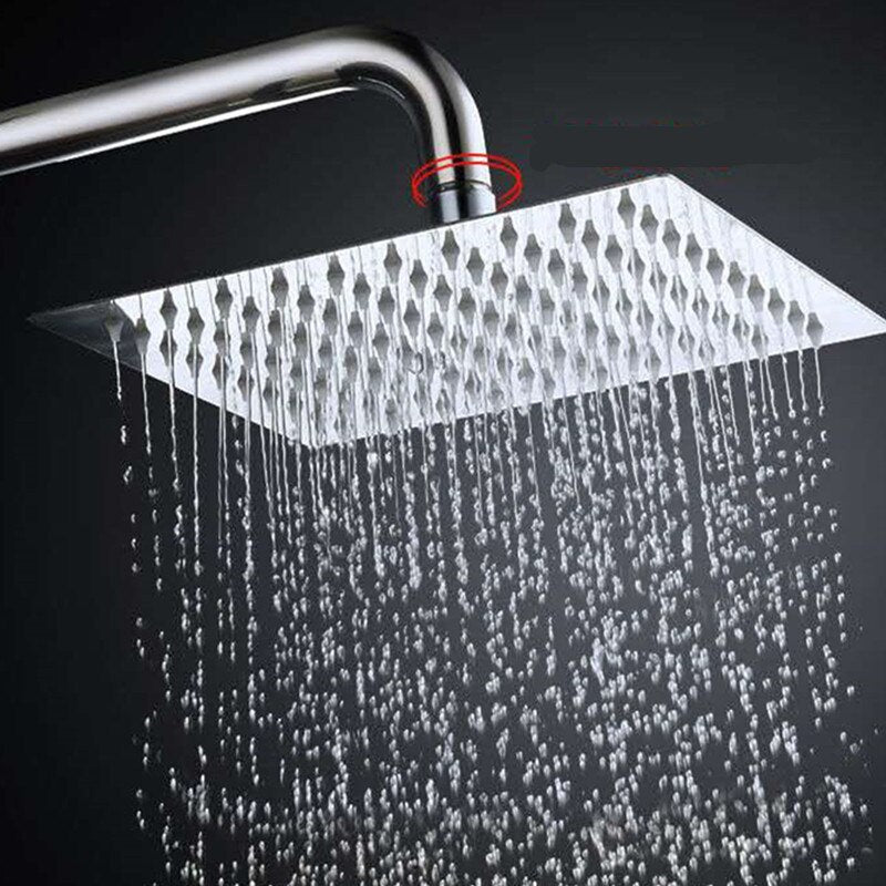 Copy of 6 and 12 Inches Ultra Thin 201 Stainless Steel Rain Square Shower Head Only