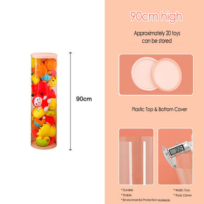 Doll Storage Bucket Soft Toys Container Plastic Storage for Cuddly Toys  Transparent PVC Storage Container Basket