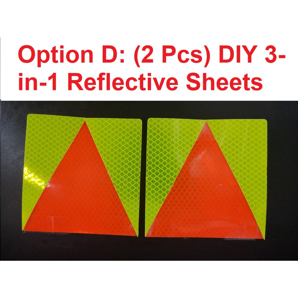 Probation P Plate or DIY reflective sheet for new drivers