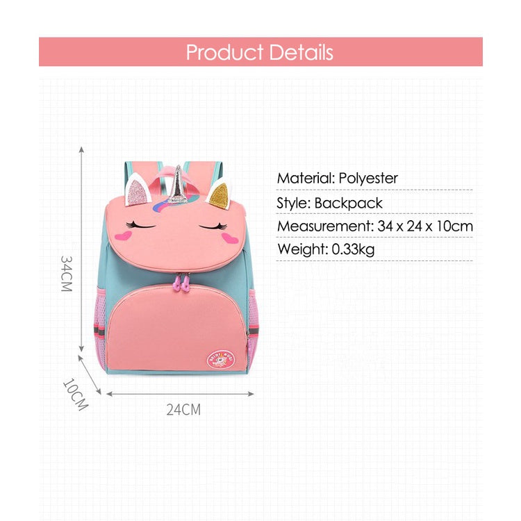 Kids backpack Unicorn Dinosaur Waterproof Bag For Children Kindergarten Schoolbag