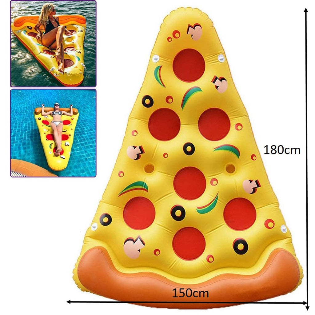 Large floatie beach pizza inflatable float swimming pool party floats