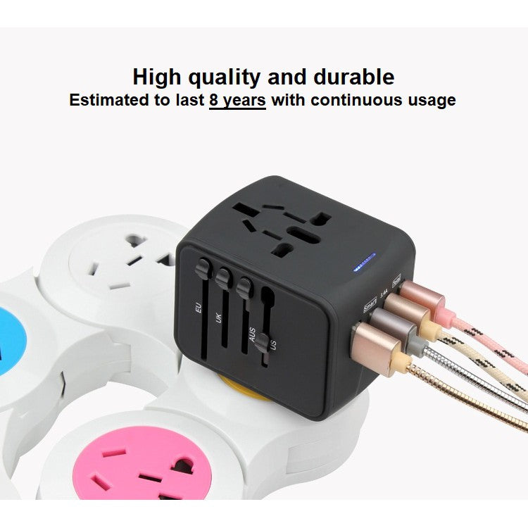 Universal Travel Adapter (4 USB) 150 countries with quick charge