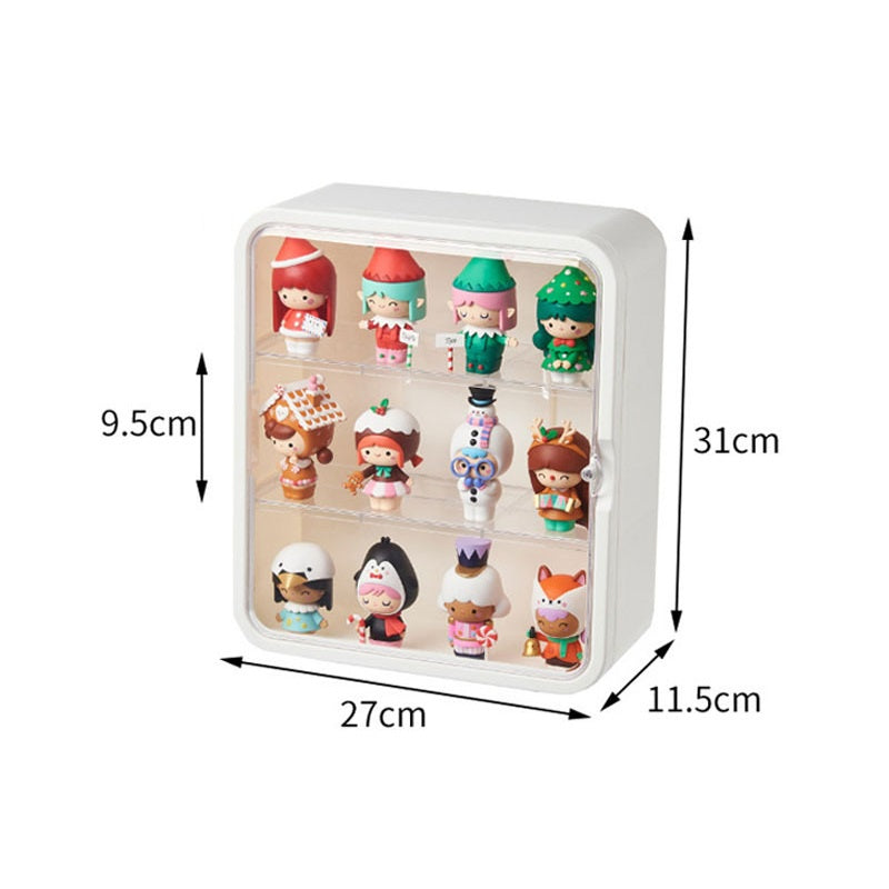 Coyi Can Be Suitable Acrylic Storage Box Doll Desk Display Cabinet Model Transparent Wall-Mounted Blind