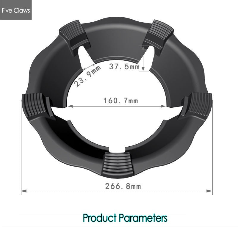 Cast Iron Gas Stove Household Windshield Milk Pot Rack Fire-Proof Energy-Saving Ring Rack Universal Non-Slip