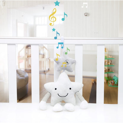 Baby Soft Toy Cot Bed Car Stroller Music Sound Squeeze Hand Infant Star Hanging Toy For Crib And Baby Stroller Unisex