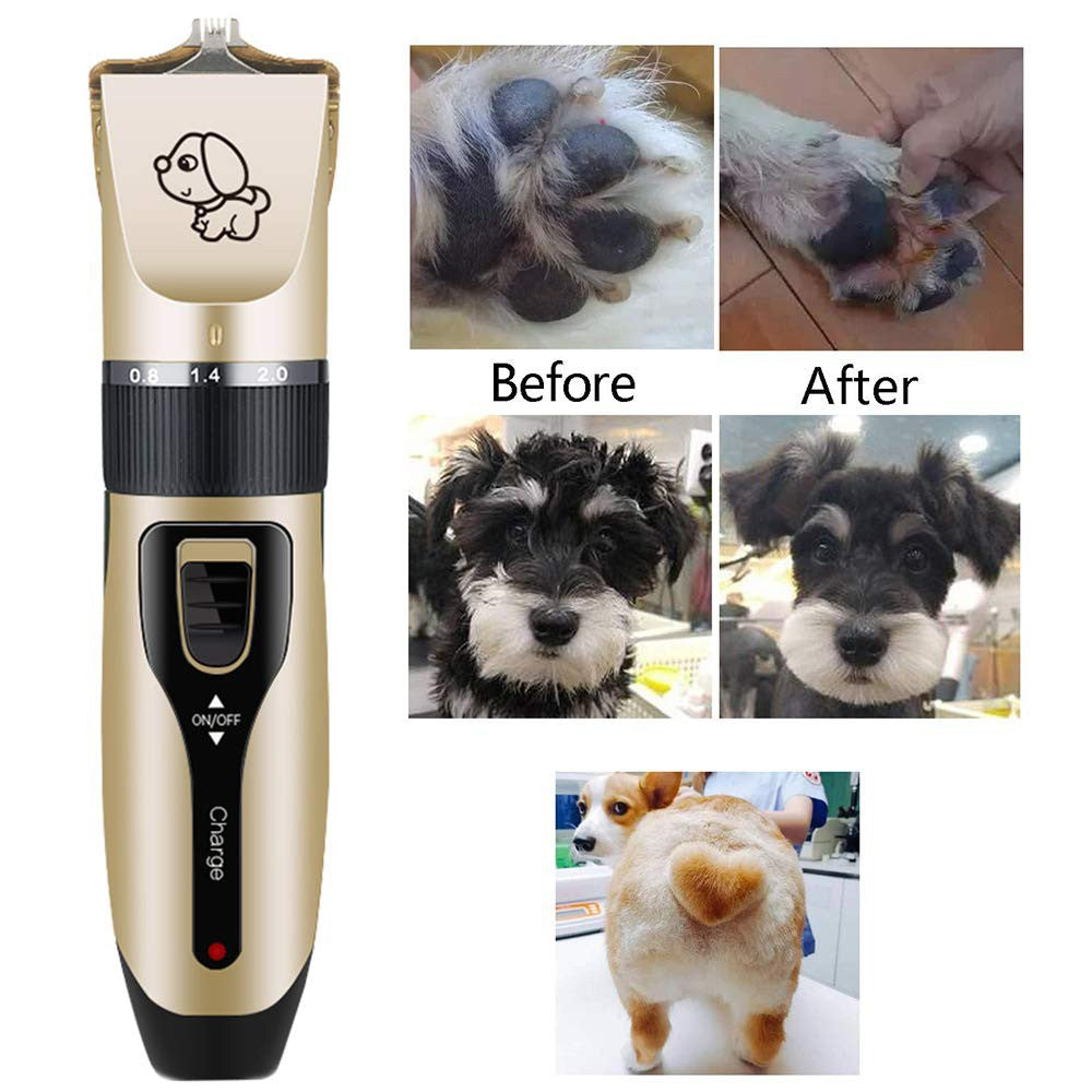 Pet clipper shaver hair trimmer paw fur grooming dog cat cordless electric shaver rechargable by USB