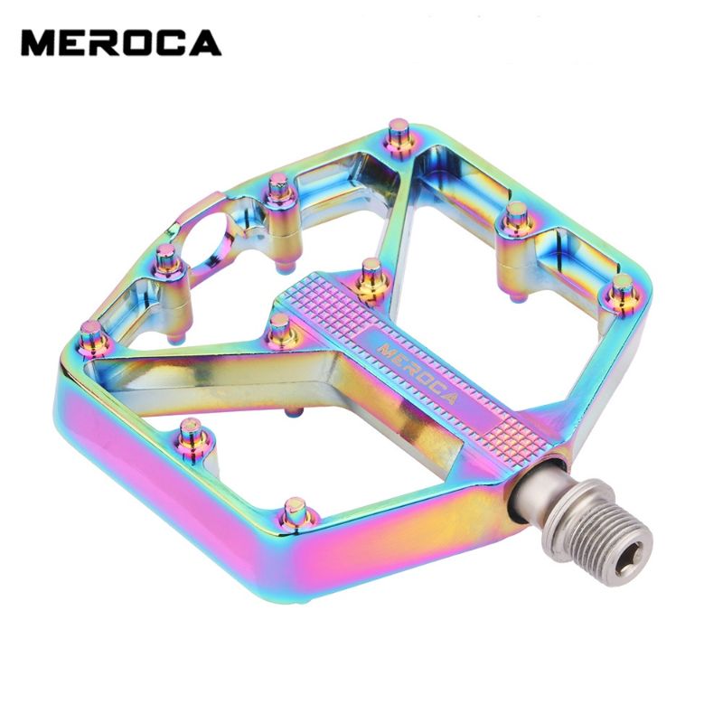 MEROCA Bicycle Sealed Pedal Mountain Road Bike Cycling Alloy MTB Pedals Ultralight Aluminum Alloy Anti-Skid