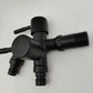 Baokemo Black 304 Stainless Steel 1 in 2 out Two Way Water Tap Washing Machine Faucet Multifunctional Durable Faucet