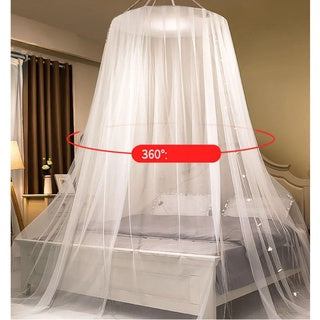 Hung Dome Princess Big Mosquito Net Sexy For King Size Bed Grace White Canopy Home Prevent Insect One Door NEW Circular