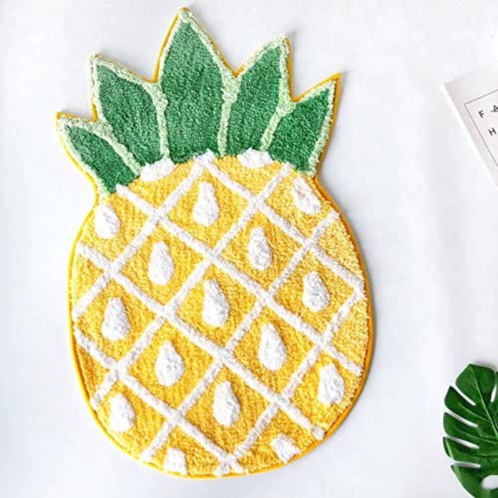 Pineapple Mat Creative Cute Door Mats Non-slip Mats Entrance Door Bathroom Mat Toilet Bathroom Carpet Fiber Microfiber