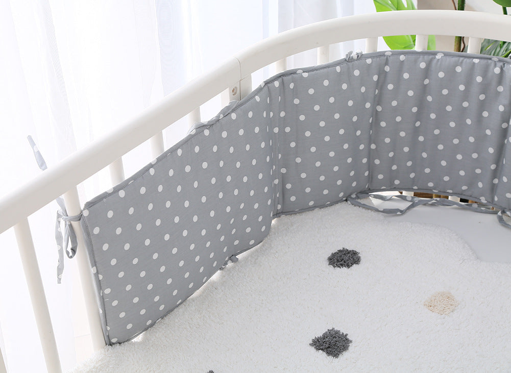 1.8M Nordic Baby Bed Bumper Crib Sides Flounces Cot Bumper for Newborn Baby Cotton Beddings Baby Room Decoration Sidings