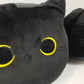 Soft Cute Cat Pillow Plush Black Cat Doll Cute Cat Doll Adorable Stuffed Comfortable Cartoon Super Soft Plush Toy Doll
