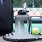 3.78L Gradient Water Bottle with Straw Hold Your Phone Motivational Time Marker Large Wide Mouth Drinking