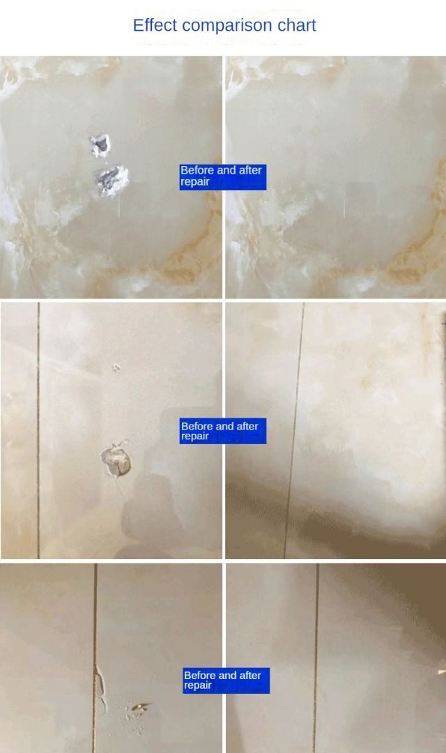 Ceramic Tile Repair Agent Gap Marble Repair Paste Quick Drying Ceramic Tile Hole Ceramic Washbasin Pool Floor Tile