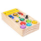 Treeyear LED Light Switch Toys for Toddlers Montessori Busy Board Button Switch Toy Light Up Activity Board Sensory