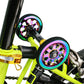 MUQZI For Brompton Extension Bar Ceramic Bearing Easy Wheel Folding Bike Heightening Telescopic Rod Easy Wheel Extension
