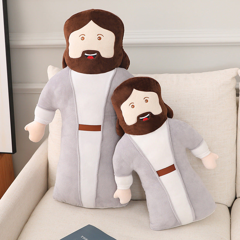 50Cm Stuffed Jesus Christ Plush Toy Soft Doll Kids Room Decor Photography Props Hug Pillow Christian for Boy Girl Gift