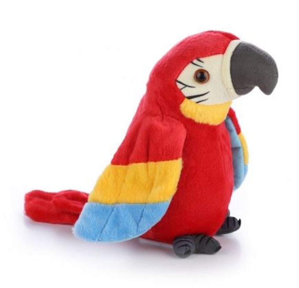 Cute Toy Musical Plush Stuffed Toy Parrot Talking Bird Preschool Kids Baby Toys Cartoon Good Playmate For Kids Education