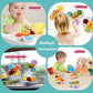 New Baby Pop It Bath Toy Fat Brain Rotating Flower Dining Table Sensory Toys Fidget Spinner Bring Joy To Baby Bathing
