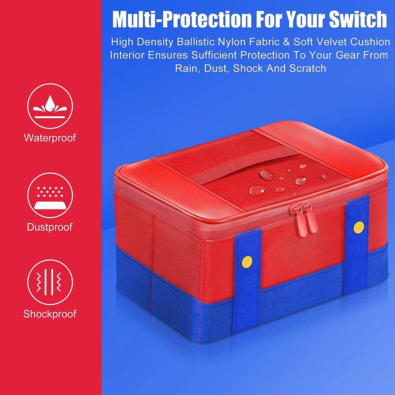 Large Capacity Bag Case For Switch OLED Console Controller Game Cards Travel Storage Bag For Switch Game Accessories