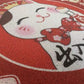 Lucky Cat Door Floor Mats Entrance Can Be Cut Red Silk Rings Household Foot Carpets Safe Carpet And Rugs Floor Mats