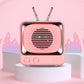 DW02 Portable Bluetooth Speaker Mini Retro TV Style Surround Rechargeable Audio Speaker