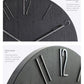 Simple Wall Clock 12 Inch Living Room Home Wall Clock Clock Watch Fashion Bedroom Wall Clock Black Minimalist Design