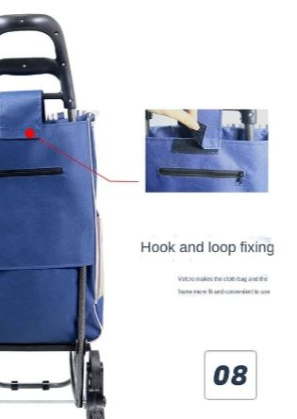 Universal Grocery Cart Spare Cloth Bag Extra Large Waterproof Oxford Bag Trolley Small Cart Shopping Cart Thickened Bag