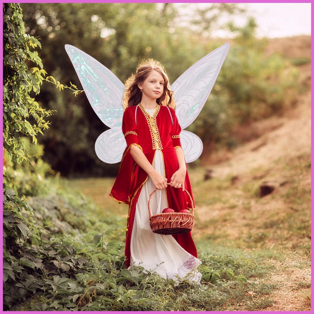 Fairy Wings Cosplay Large Large Butterfly Wings With Crown Girls Women Adults Fairy Wings Crown Wand Set