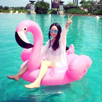 Pink floatie beach flamingo inflatable float swimming pool party floats