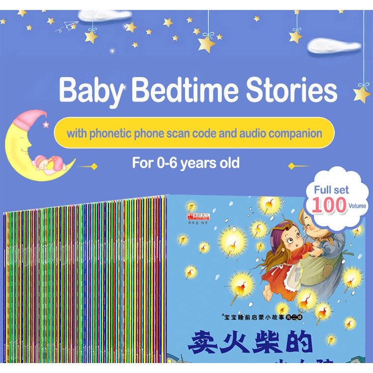 100 Books Chinese Pinyin Children Bed Time Stories Baby Babies Book Toddler Kids Early Learning Story Storybook