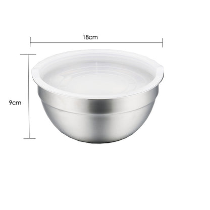 Premium Stainless Steel Mixing Bowl Salad Bowl Baking Usage Kitchen Cooking Mixing Bowls For Salad Cooking Baking Tools