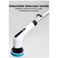 Cordless Electric Spin Scrubber Rechargeable Shower Bathroom Scrubber with Adjustable Handle Replaceable Cleaning Brush