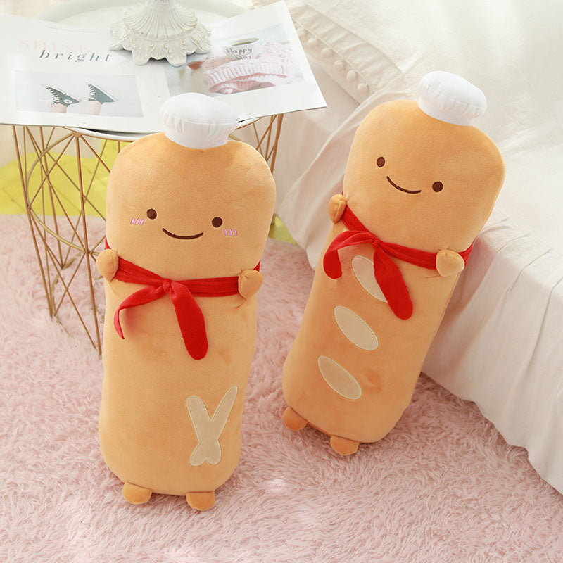 Stuffed Toy Sliced Bread Pillow Bolster Cushion Baby Doll Friend Soft Plush Toy Birthday Valentine Love Gift