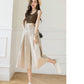 2022 Summer Korean Version Loose Cropped Pants High Waist Wide-leg Pants Slim Female Casual Pleated Casual Capris Skirts