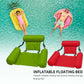 PVC Summer Inflatable Foldable Float Row Swimming Pool Water Hammock Air Mattresses Bed Beach Water Sports Lounge Chair