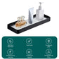 Cosmetic Glass Mirror Storage Toilet Rack No Punching Bathroom Shelf Wall Toilet Washstand