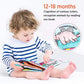 beiens Soft Baby Cloth Books, Touch and Feel Crinkle Books, My First Book, Infants & Toddler Early Development Interactive Toys, Easter Basket Stuffers, Baby Girl & Boy Gift (Dinosaur Tail-1 Book)