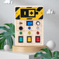 Treeyear LED Light Switch Toys for Toddlers Montessori Busy Board Button Switch Toy Light Up Activity Board Sensory