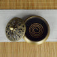 Retro Three Foot Incense Holder Metal Brass Copper Coil Stand Incense Censer Relax Thurible Burner Coil Incense Burner