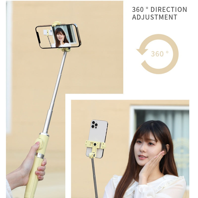 Upgraded 1Meter High 360 Degree Rotatable Selfie Stick Upgraded Stronger Hidden Tripod And Wireless Bluetooth Remote