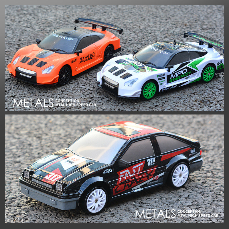 4WD RC Drift Car Toy Remote Control Car 2.4GHz 15km/h High Speed LED Light Race Car Off Road RC Drift 1/24 Vehicle Toy