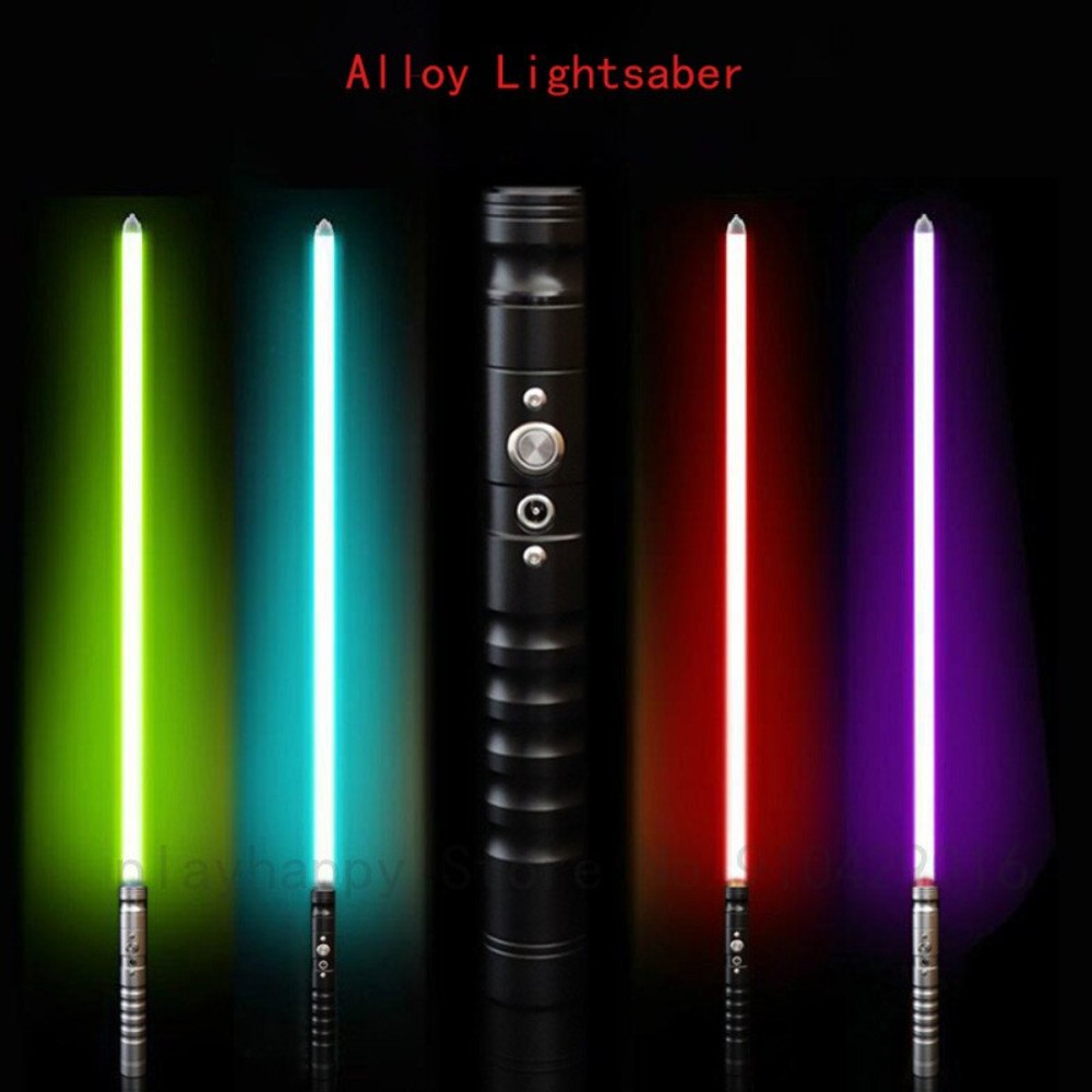 75cm RGB 7 Discolor Lightsaber Darth Maul Double Blade Laser Sword PC High Intensity Duel Star Wars LED Glow Youth Toys