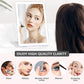 Folding Travel Mirror Lighted Makeup Mirror with 80 LEDs 3 Colors Light Modes USB Rechargeable Mirror Rechargeable Batts