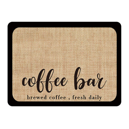Coffee machine absorbent pad kitchen dishes bar counter drain mat water cup drying pads table tops disposable heat 30*40
