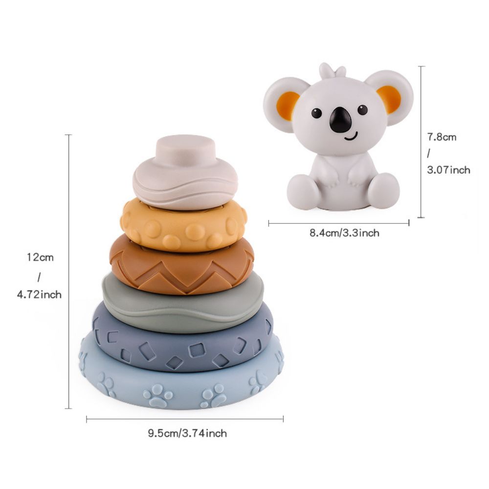 Baby Soft Toy Stacking Plugging Toy Tummy Time Building Block Preschool Activity Interactive Stacking Toy Ideal Gift