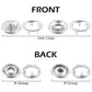 200 Sets 10 Colors Snap Fasteners Kit Metal Hollow and Solid Five Claw Buckle Set with Hand Pressure Pliers Tool DIY Sew